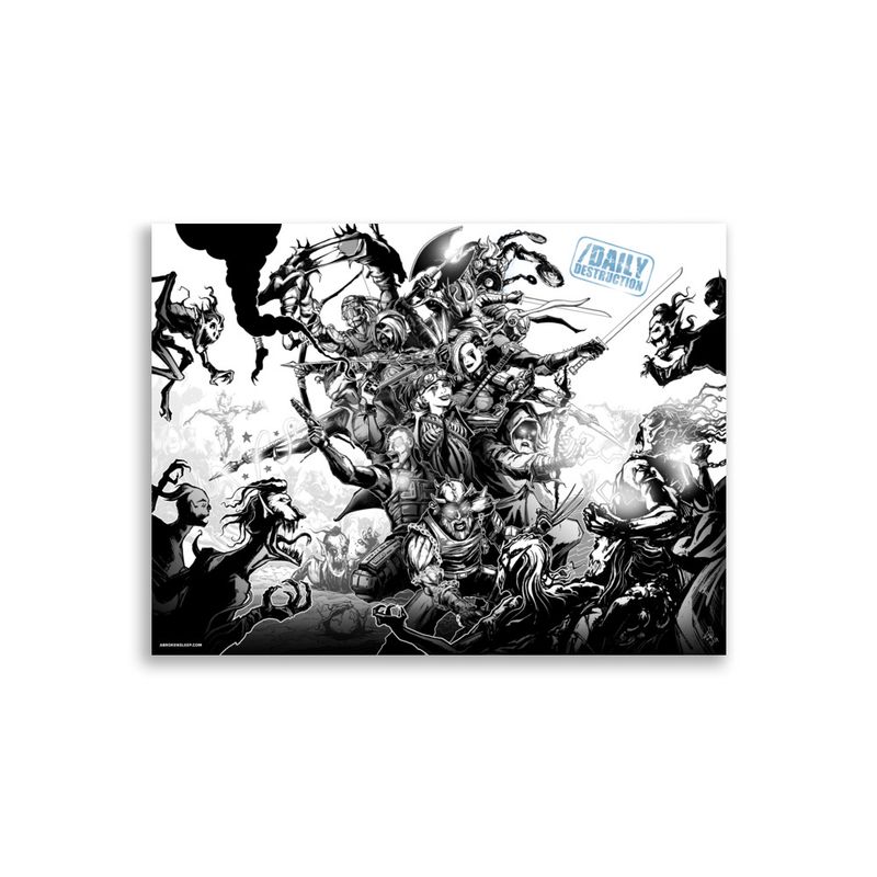 /DAILY DESTRUCTION ART PRINT