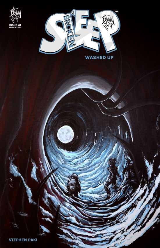 A BROKEN SLEEP Issue #1: Washed up. Cover preview. (low res) abrokensleep.com