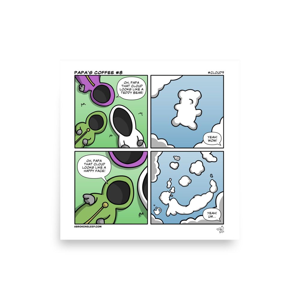 PAPA'S COFFEE #8 Cloud9 POSTER