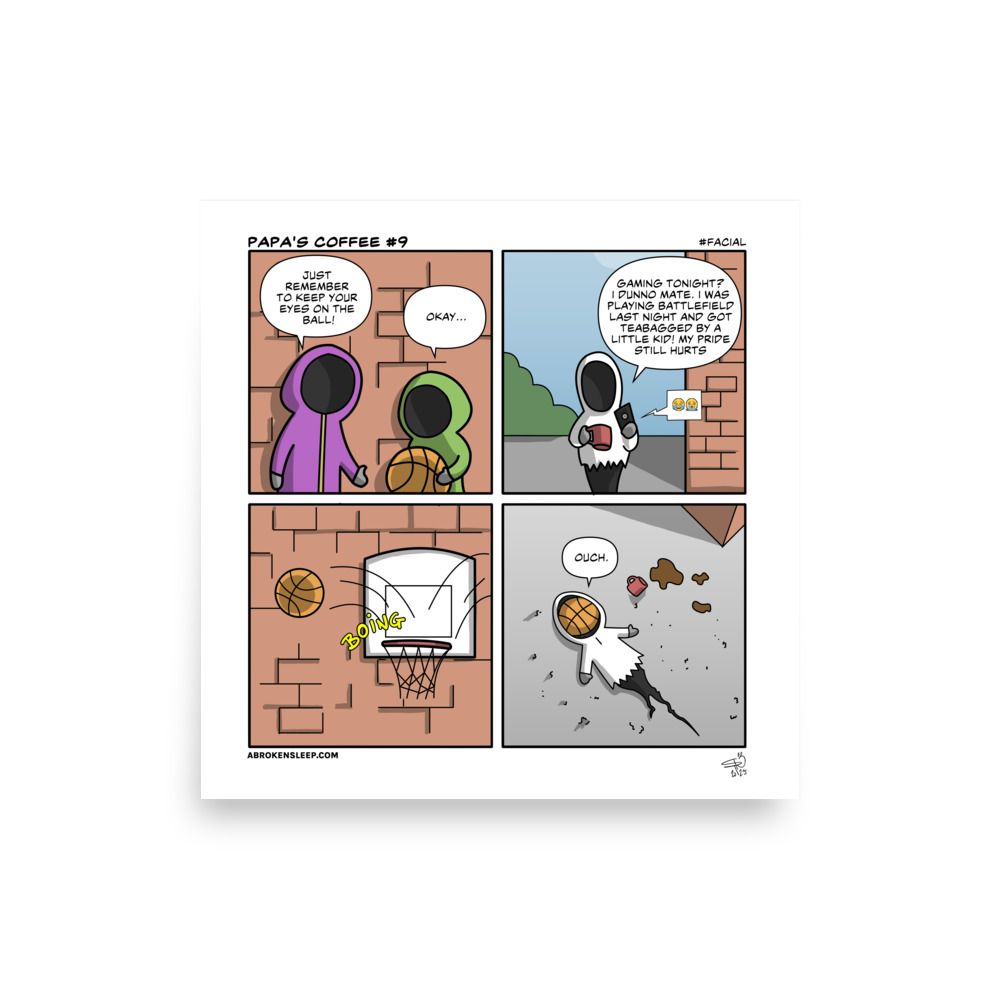 PAPA'S COFFEE #9 Facial POSTER