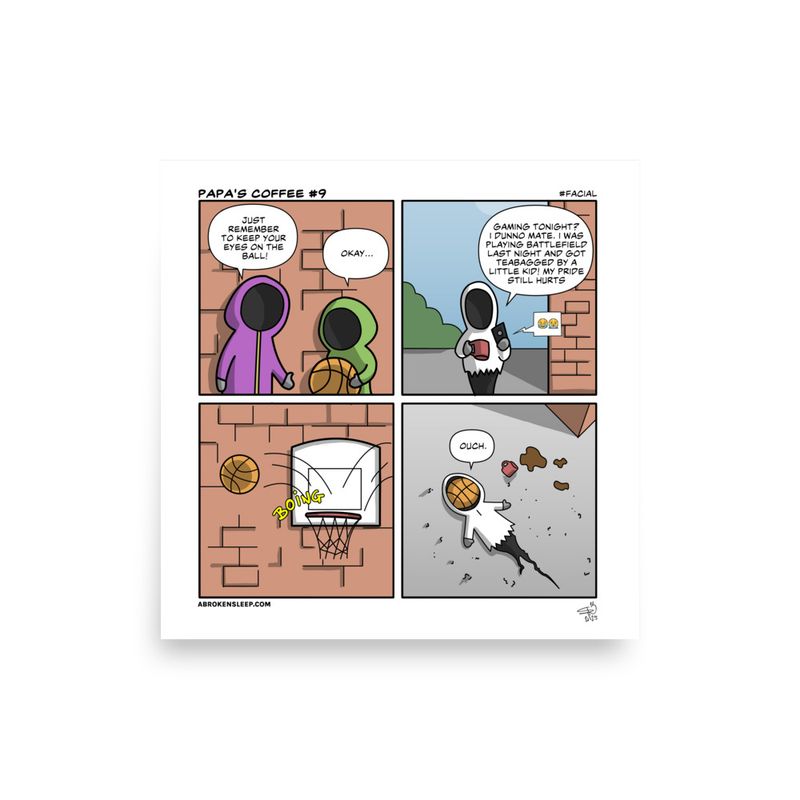 PAPA'S COFFEE #9 Facial POSTER