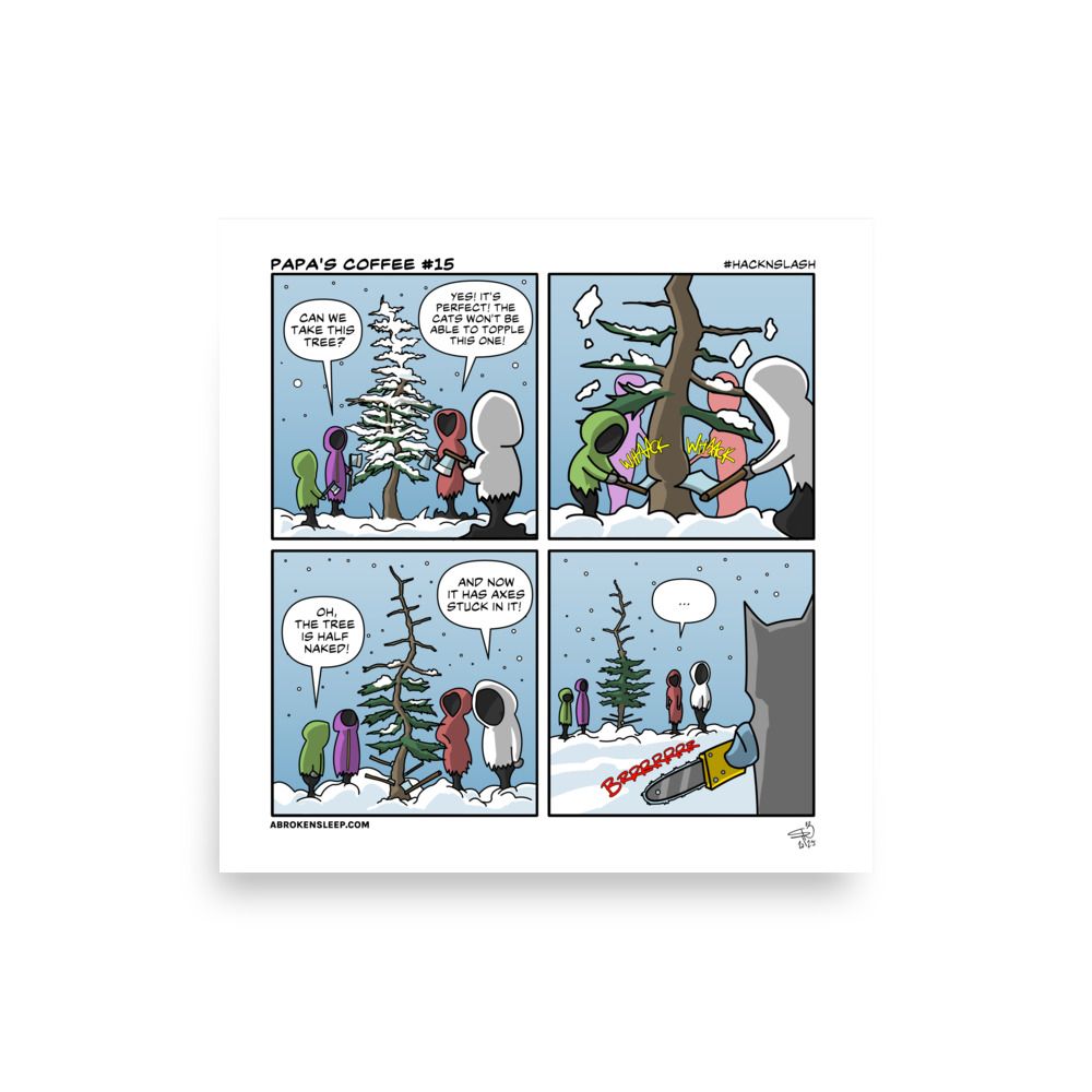 PAPA'S COFFEE #15 HacknSlash POSTER