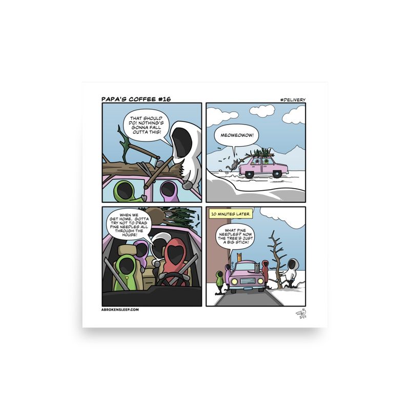 PAPA'S COFFEE #16 Delivery POSTER