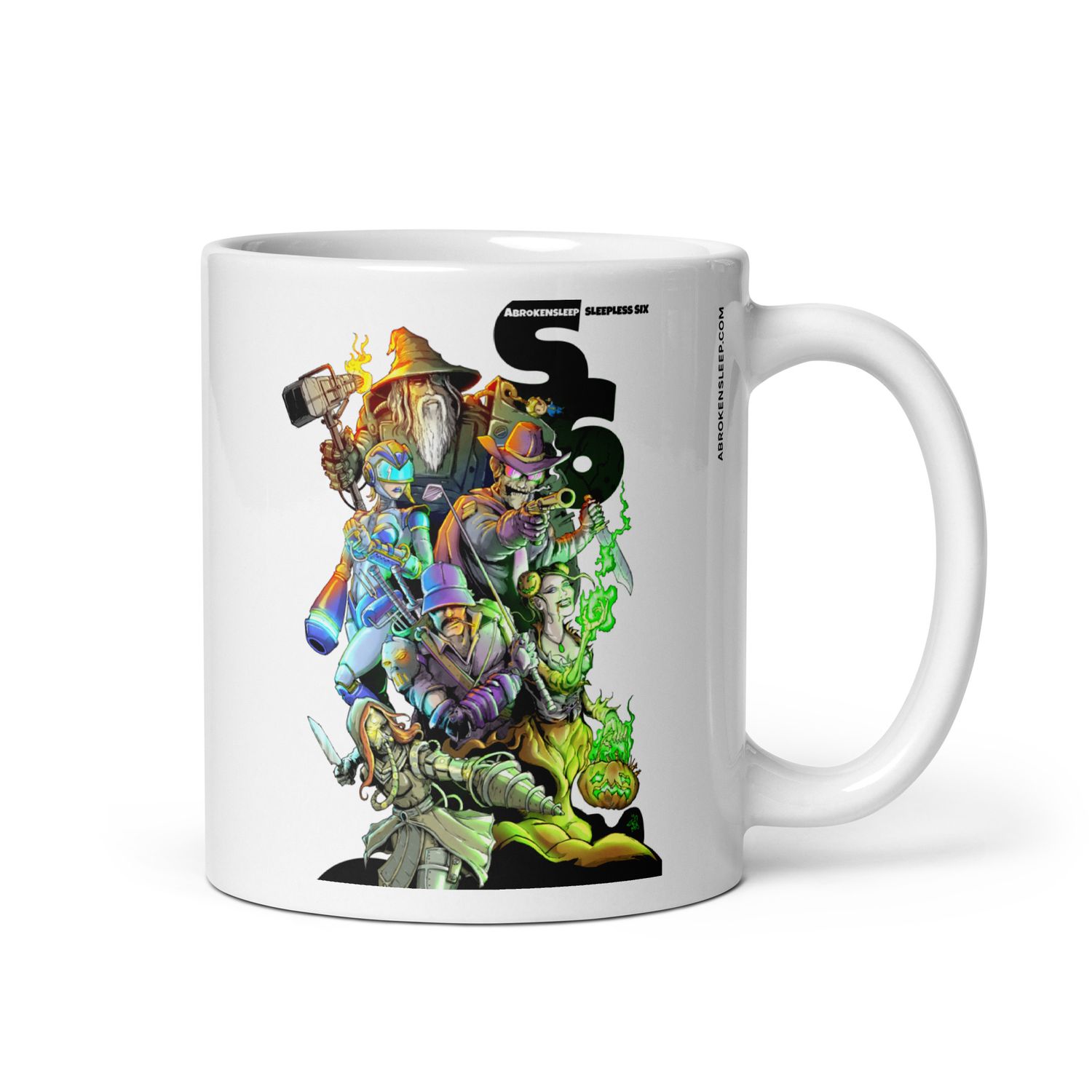 SLEEPLESS 6 White glossy 11oz mug