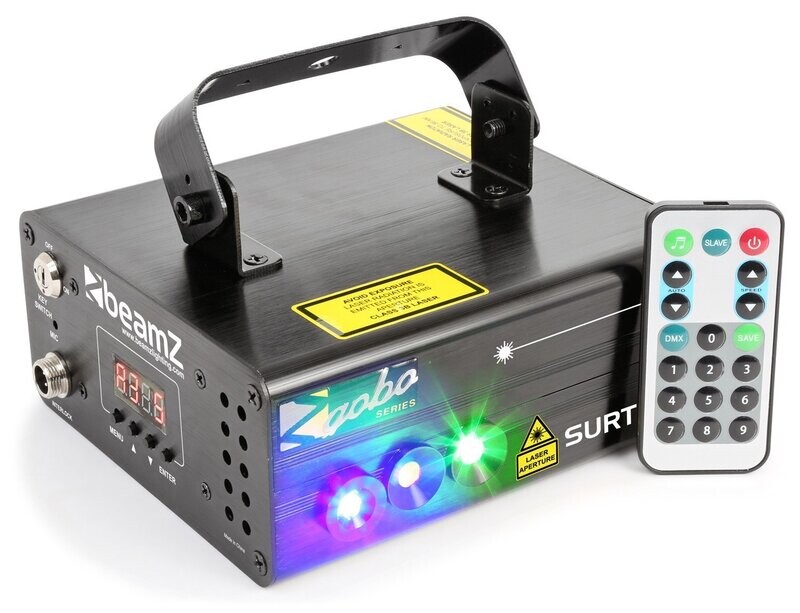 SURTUR II DOUBLE LASER RG GOBO DMX IRC 3W BLAUW LED SURTUR II DOUBLE LASER RG GOBO DMX IRC 3W BLAUW LED