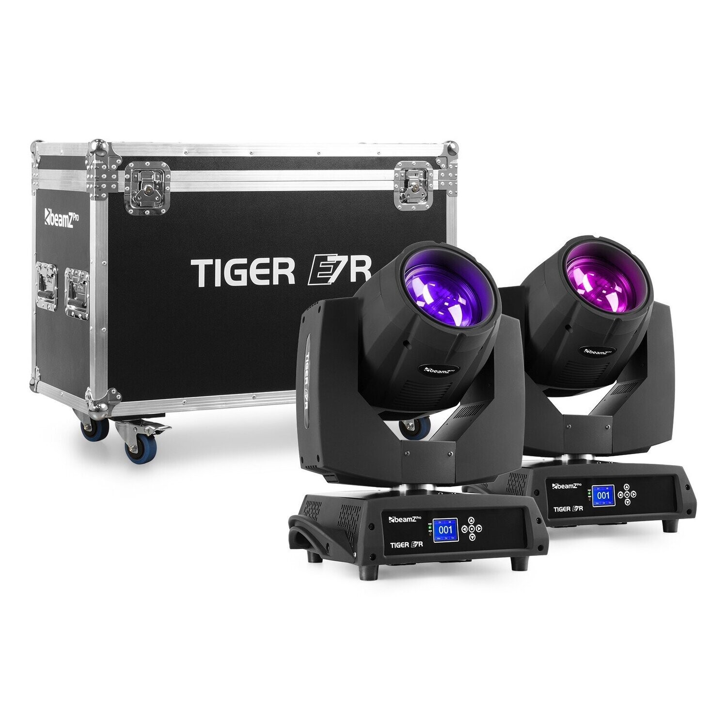 TIGER E 7R 230W MKIII MOVING HEAD 2 PIECES IN FLIGHTCASE