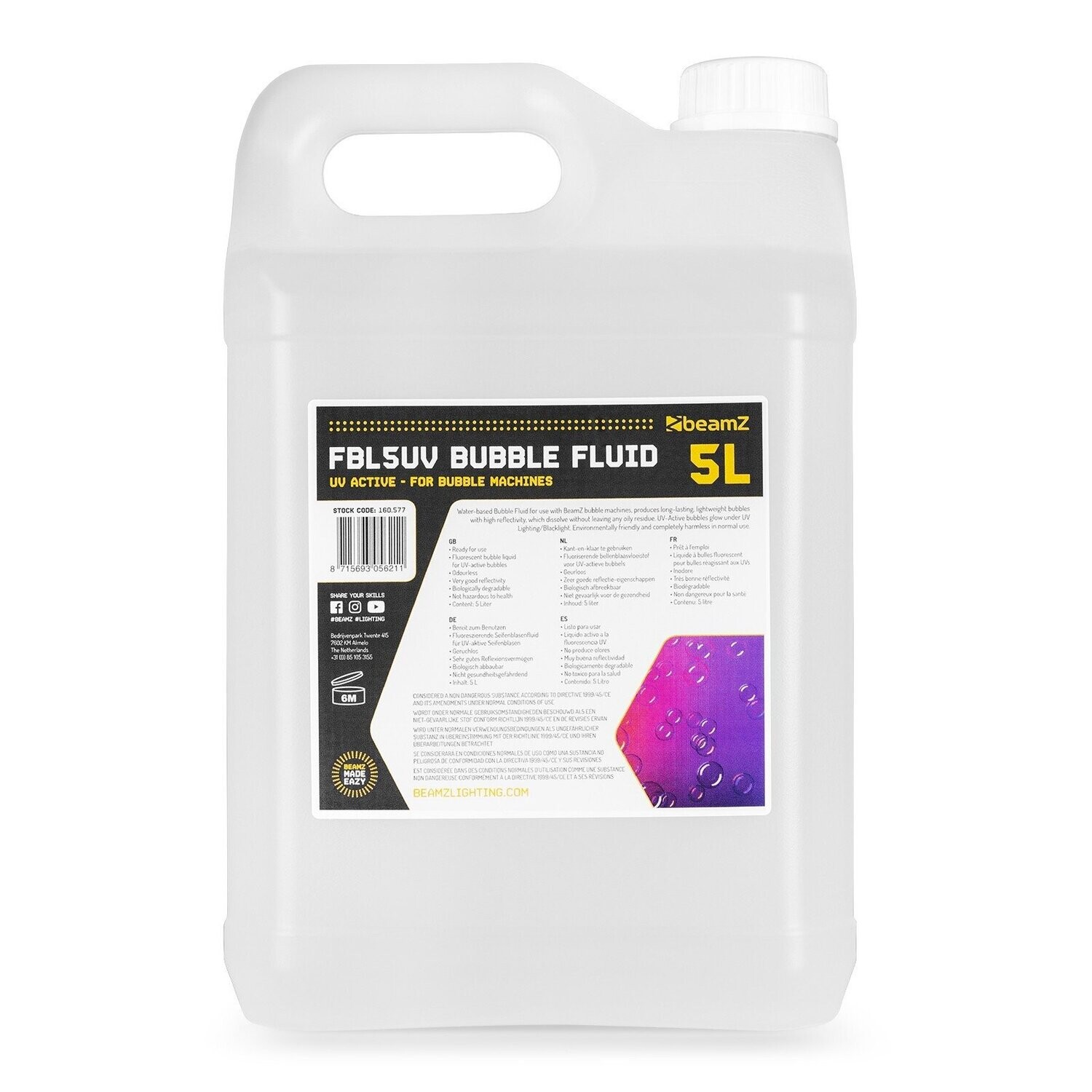 5x FBL5UV BUBBELVLOEISTOF UV 5 LITER