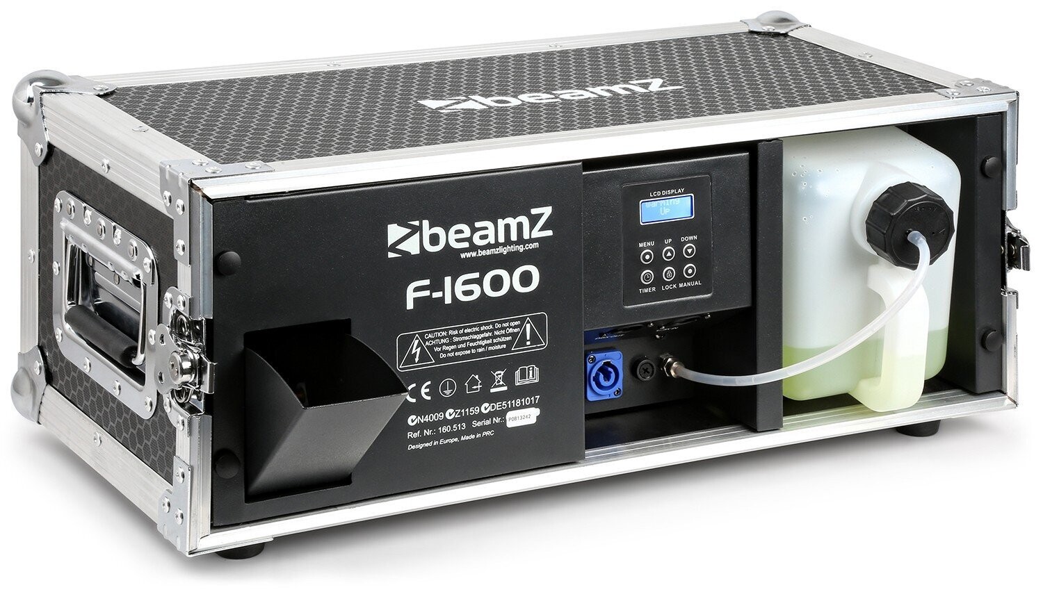 BEAMZ F1600 PRO FAZE MACHINE IN FLIGHTCASE