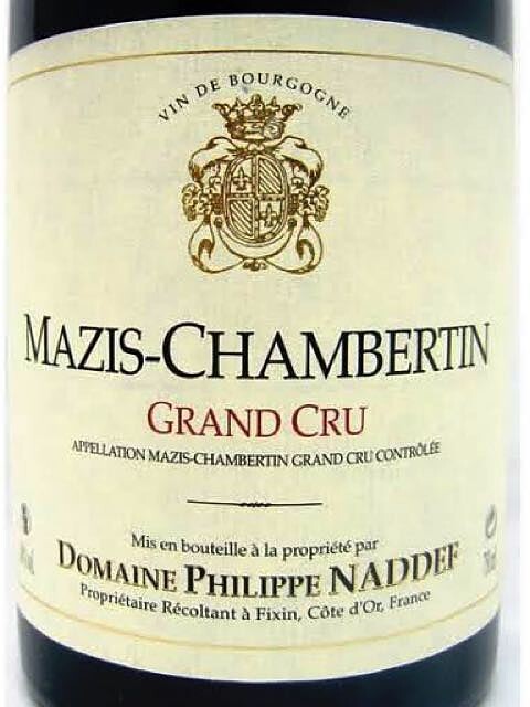 Mazis Chambertin Grand Cru AOC 2019 - Philippe Naddef