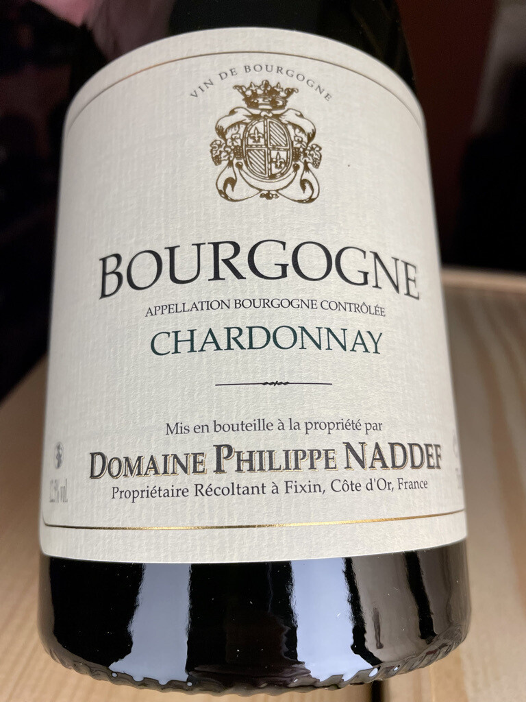 Bourgogne Chardonnay AOC 2018 - Philippe Naddef Bourgogne Chardonnay AOC 2018 - Philippe Naddef