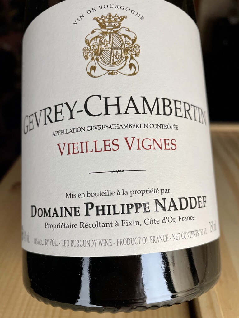 Gevrey Chambertin Vieilles Vignes AOC 2021 - Philippe Naddef
