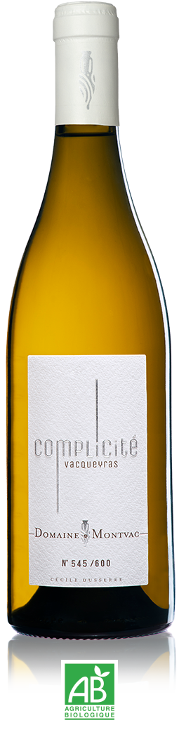 Vacqueyras blanc AOC 2023 - Complicité - Domaine de Montvac Vacqueyras blanc AOC 2023 - Complicité - Domaine de Montvac