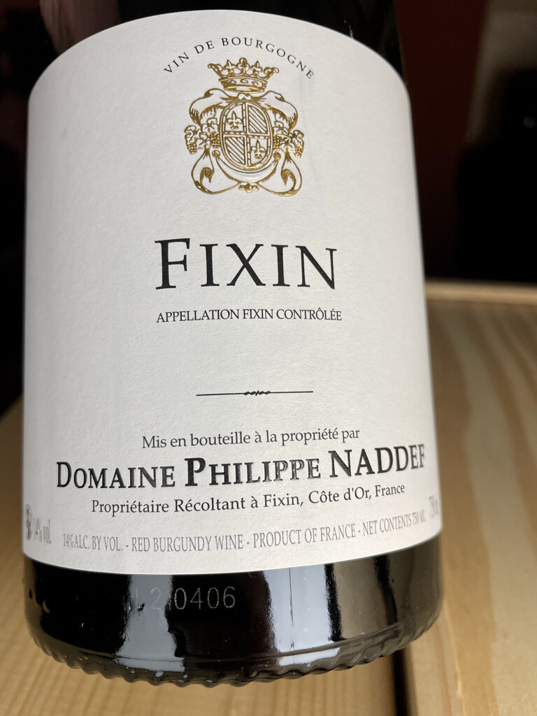 Fixin Les Clos AOC 2023 - Philippe Naddef