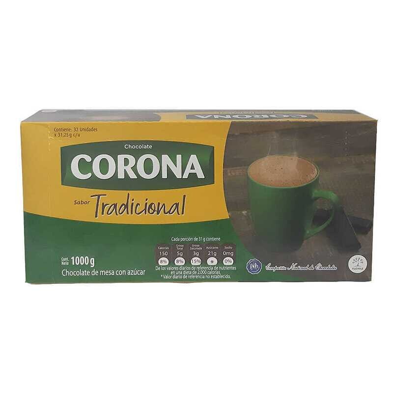 Chocolate corona pastillado x32