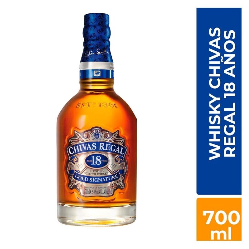 Whisky chivas 18 años
