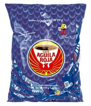 Cafe aguila roja por papeletas x10