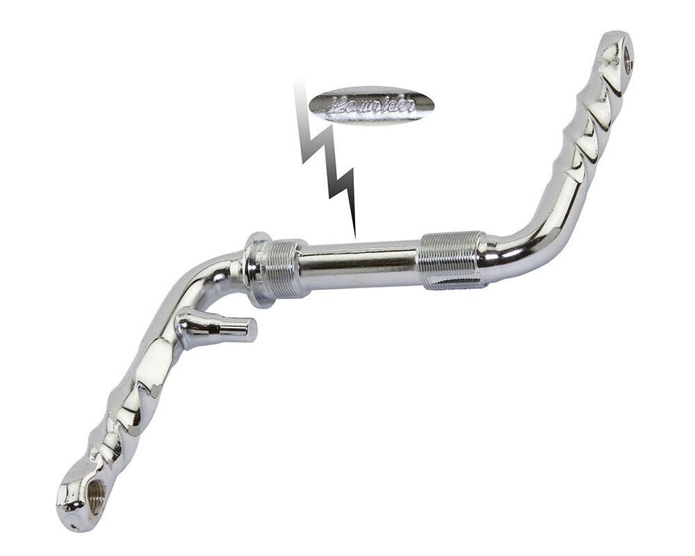LOWRIDER TWISTED ONE/PIECE CRANK 4 1/2 (115MM) CHROME.