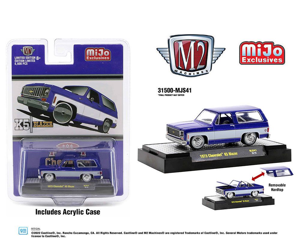 M2 Machines 1:64 1973 Chevrolet K5 Blazer Custom Violet White