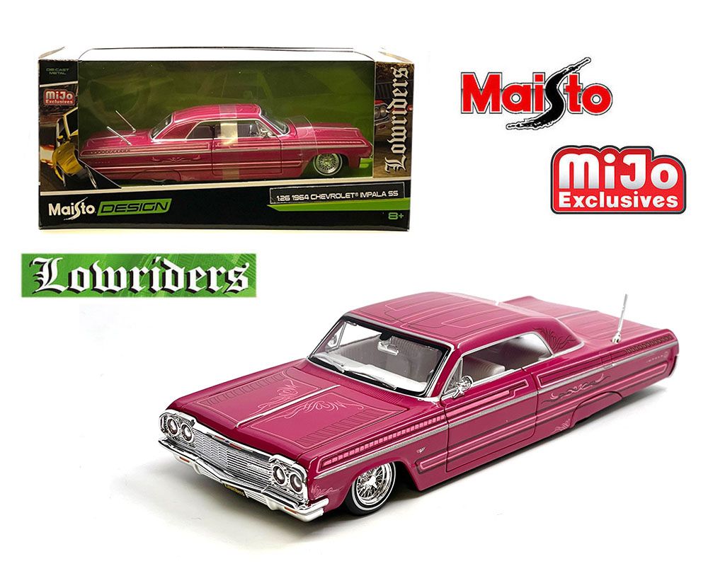 Maisto 1:24 1964 Chevrolet Impala SS Lowrider – Pink