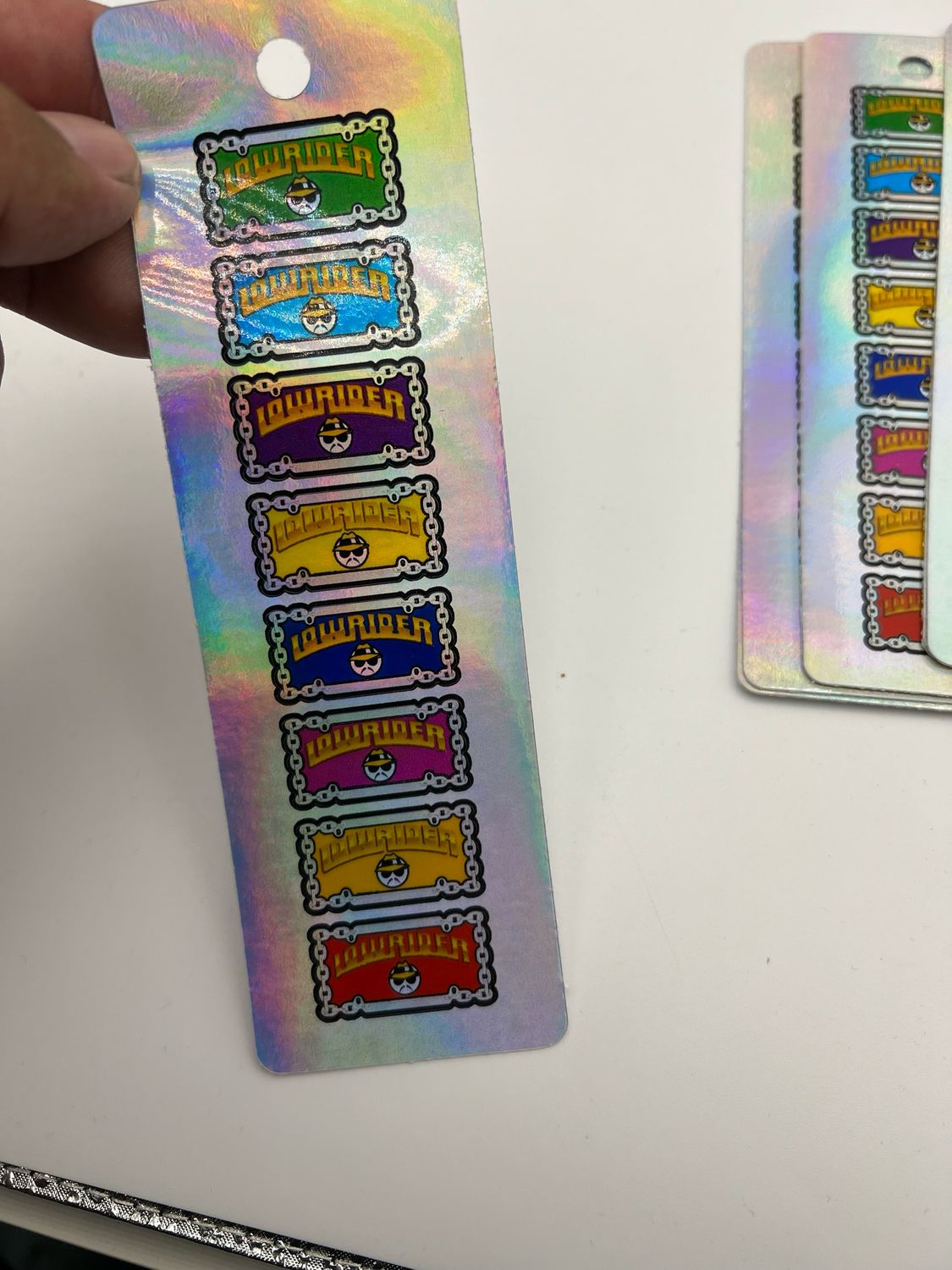 Lowrider RC License Plate Stickers