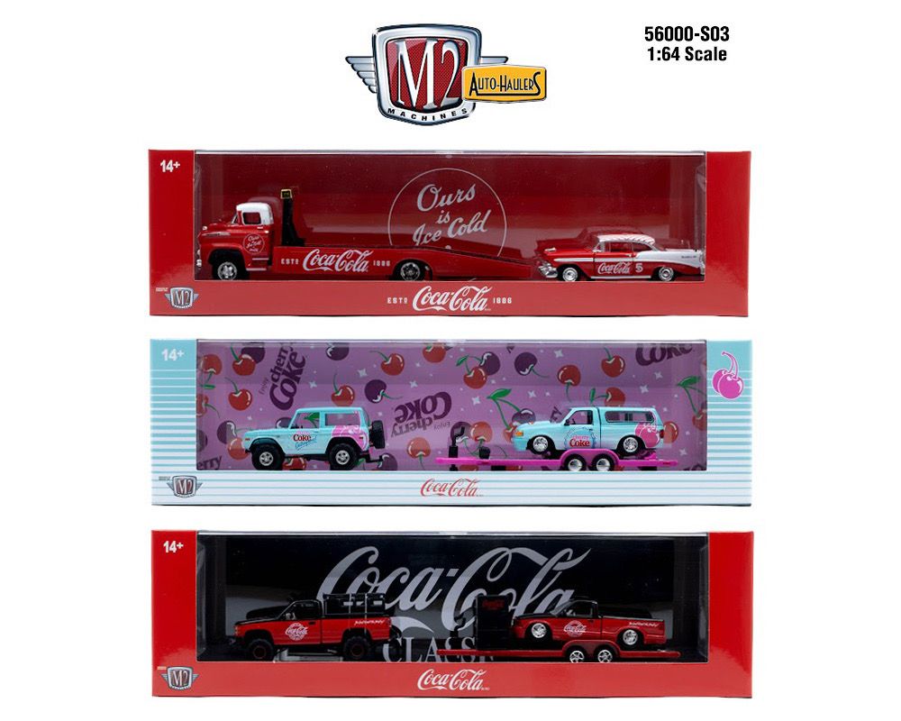 Preorder) M2 Machines 1:64 Auto-Haulers Coca-Cola Release S03 Assortment