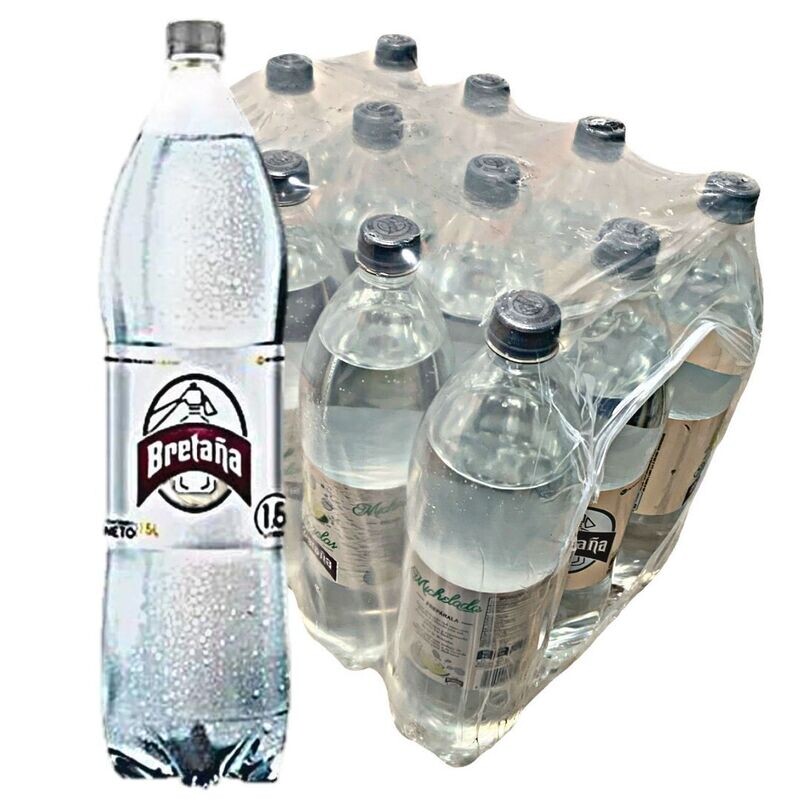 Agua BRETAÑA 1/2 PACA X 12G