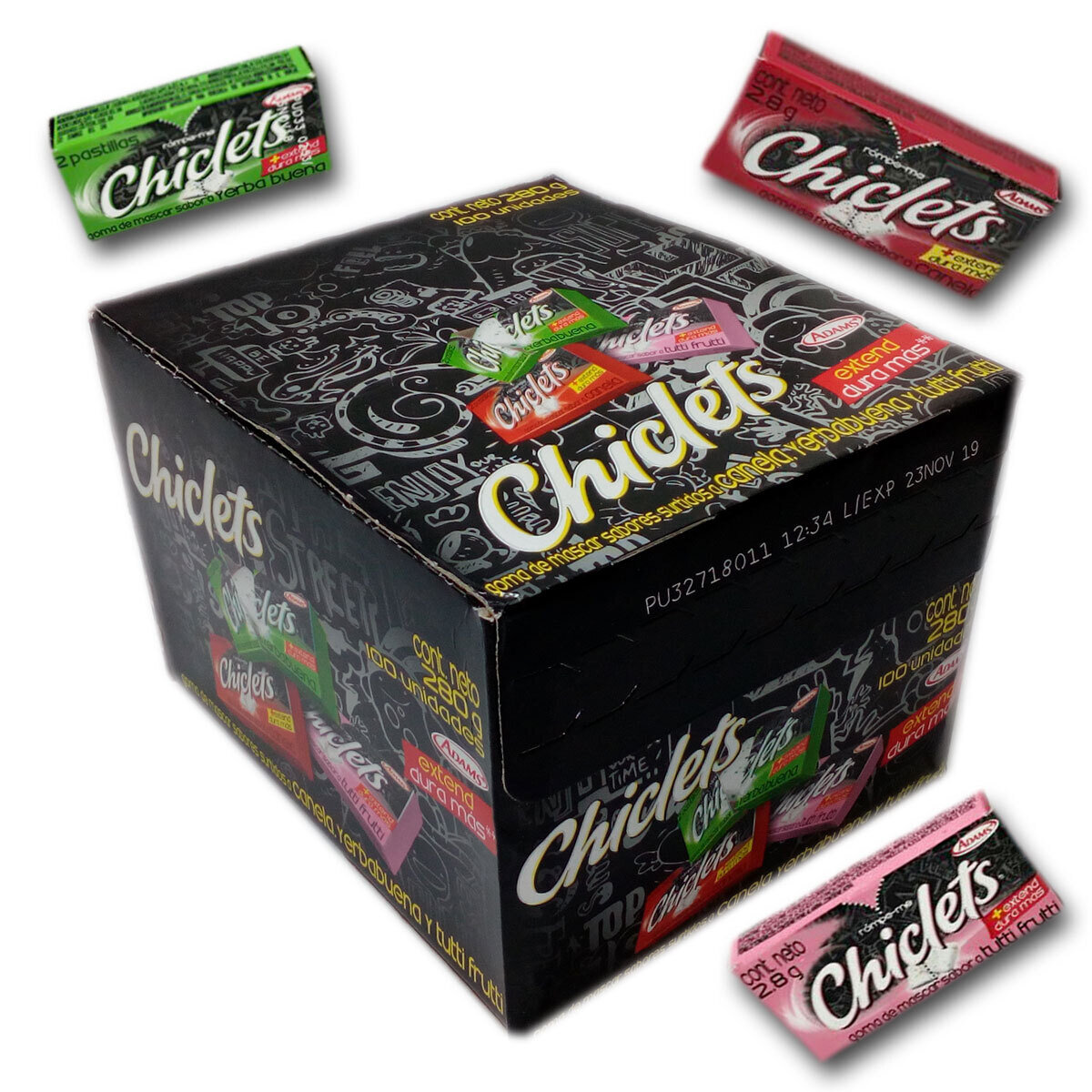 Chiclets surtdo displ.x100cx30