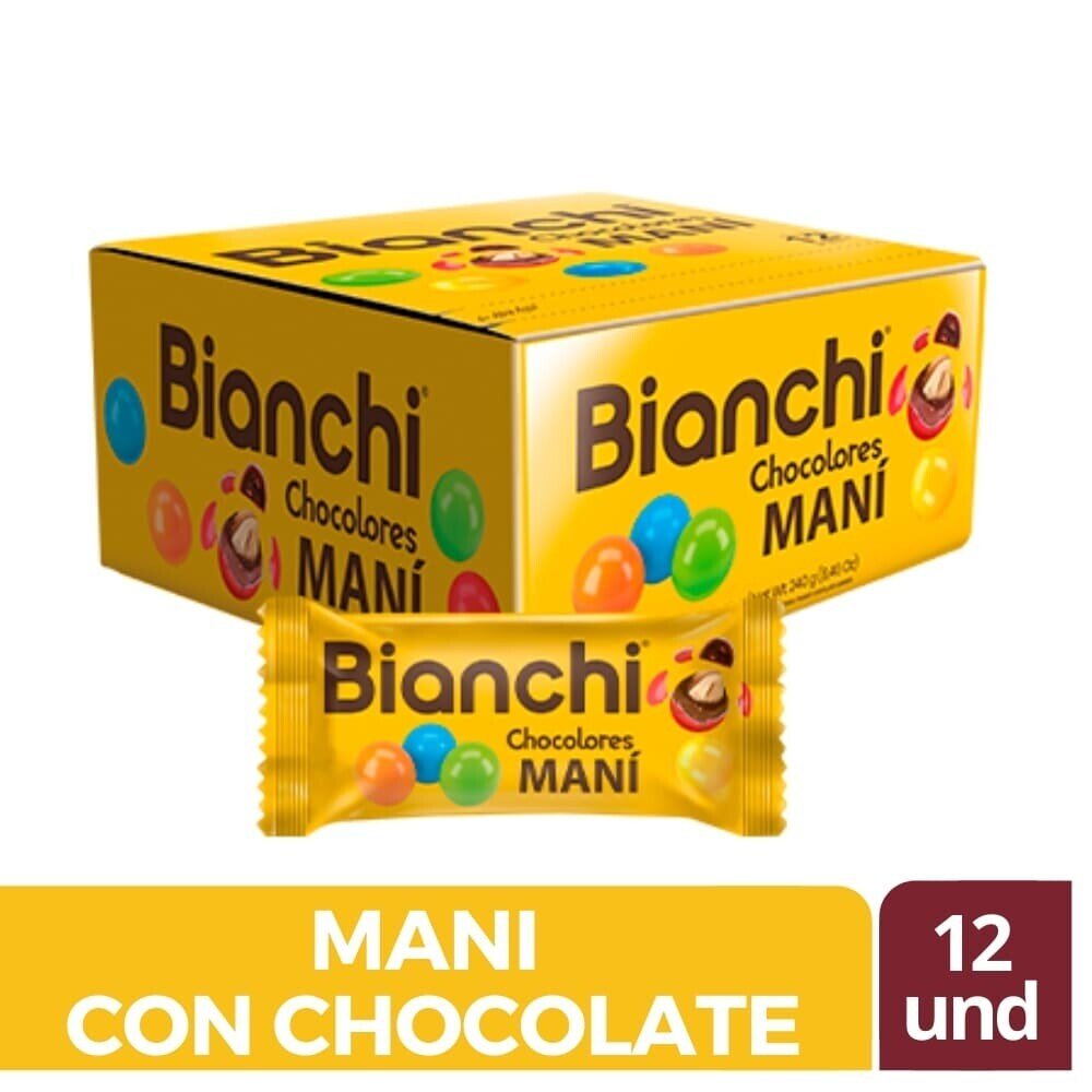 Chocolores goma/mani dx12 cx12