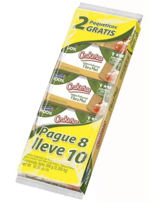 Crakeñas fibra y miel dx8 cx24