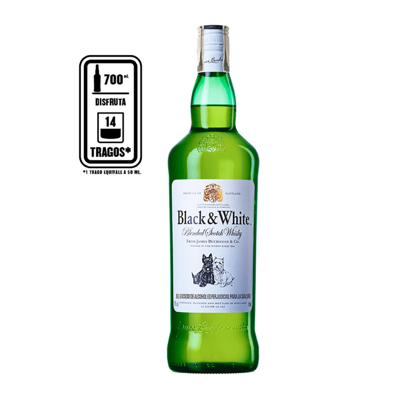 Whisky black white 750mli cx12