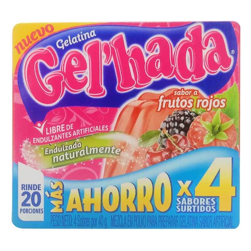 Gelatina geli fruitdx3 cx 24