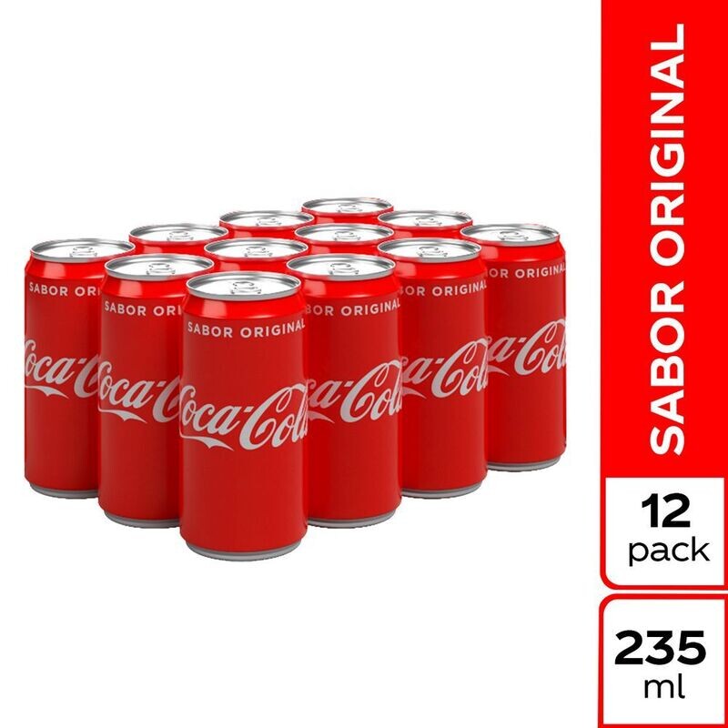Coca cola lata 235ml cx12