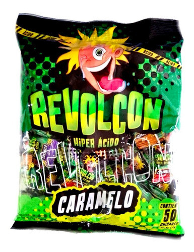 CHICLE REVOLCON  CARAMELO BX50CX12