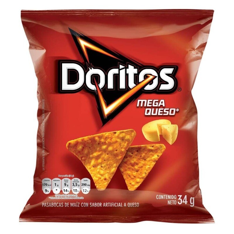 Doritos megaqueso bx10 cx6
