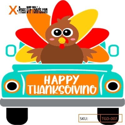 DTF DESIGNS-TRANSFER - HAPPY THANKSGIVING