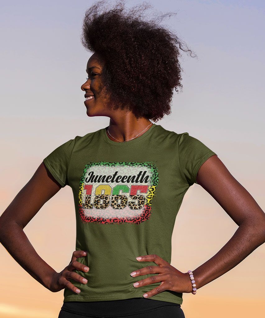 Juneteenth Leopard 1865 Flag Pride