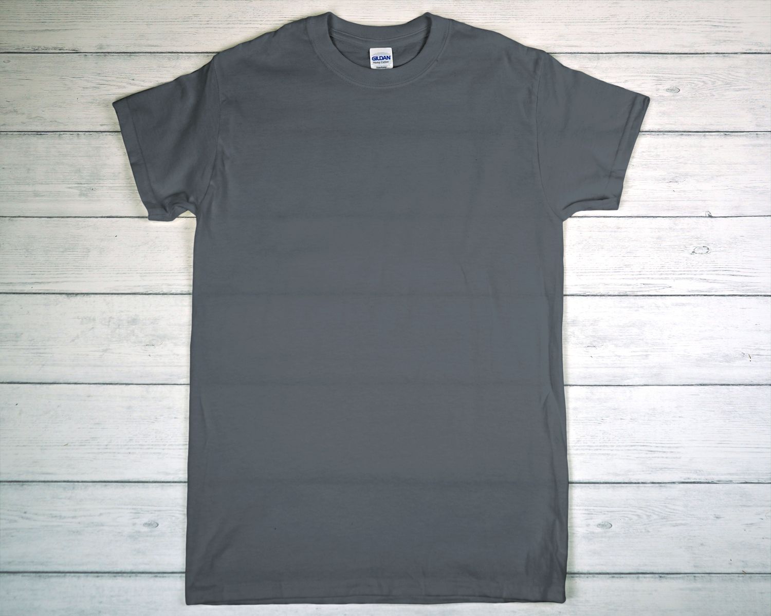 CUSTOM PRINTED GILDAN T-SHIRT Charcoal