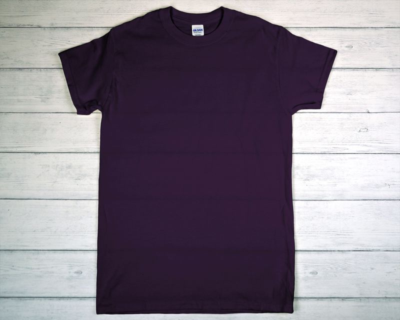 CUSTOM PRINTED GILDAN T-SHIRT Blackberry