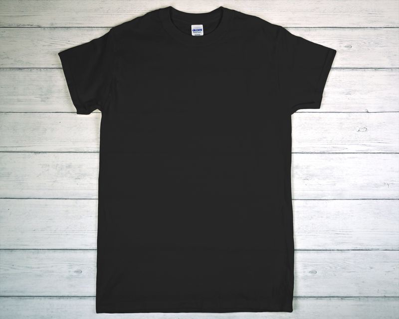 CUSTOM PRINTED GILDAN T-SHIRT Black