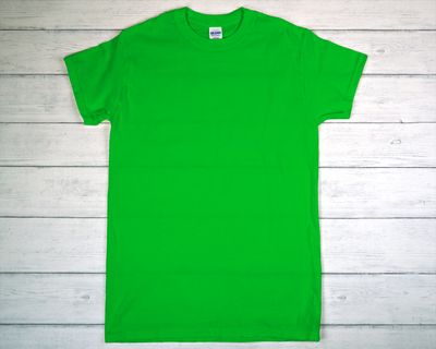 CUSTOM PRINTED GILDAN T-SHIRT Electric Green (as low as)
