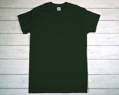 CUSTOM PRINTED GILDAN T-SHIRT Forest Green (as low as)