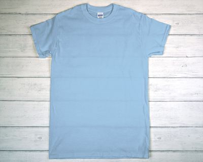 CUSTOM PRINTED GILDAN T-SHIRT Light Blue (as low as)