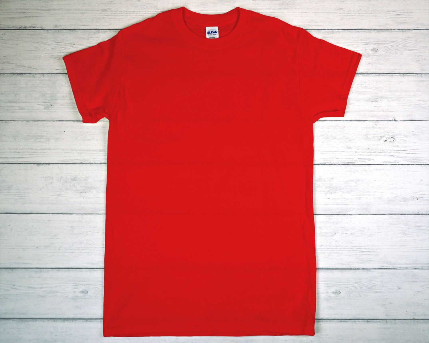 CUSTOM PRINTED GILDAN T-SHIRT Red