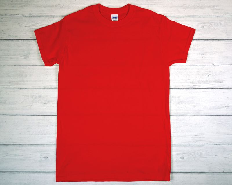 CUSTOM PRINTED GILDAN T-SHIRT Red