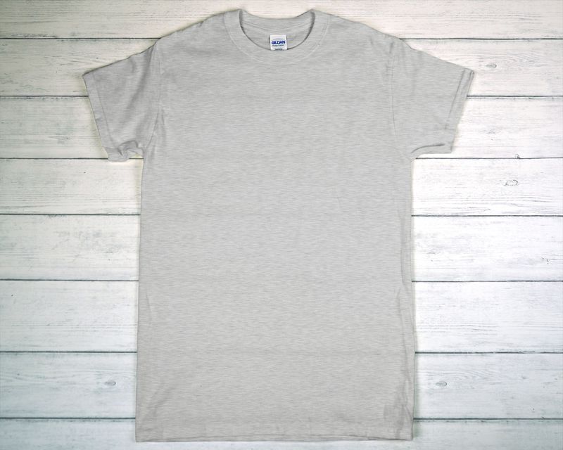 CUSTOM PRINTED GILDAN T-SHIRT Gray