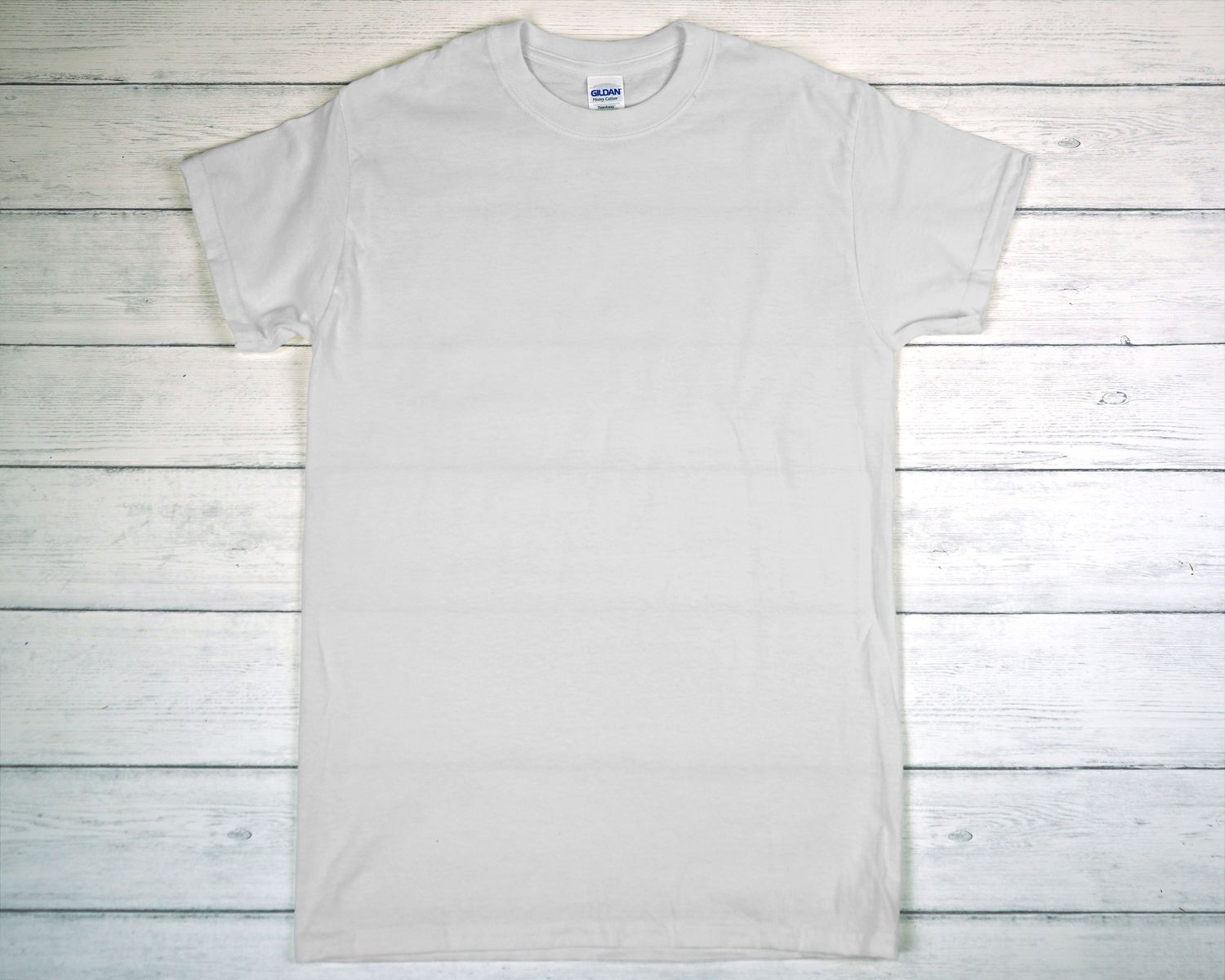 CUSTOM PRINTED GILDAN T-SHIRT Grey Mockup