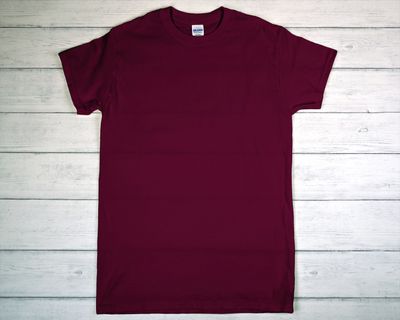 CUSTOM PRINTED GILDAN T-SHIRT Maroon (as low as)