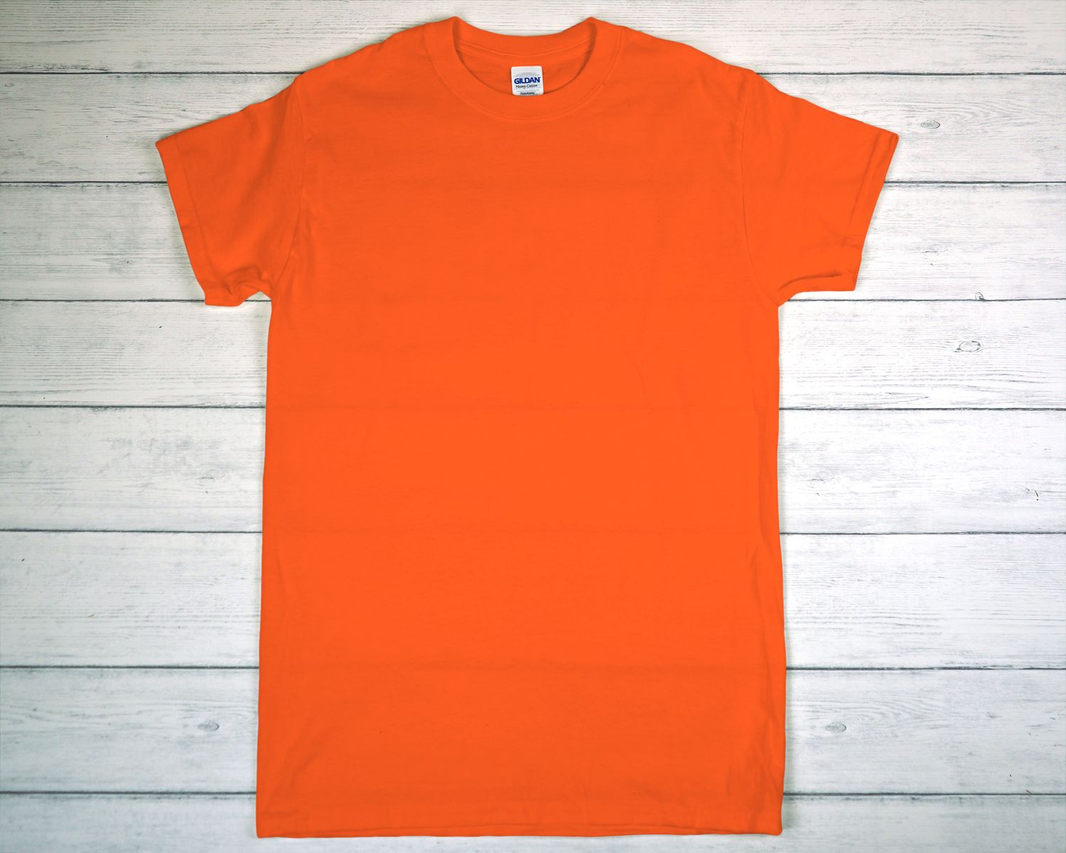 CUSTOM PRINTED GILDAN T-SHIRT Orange