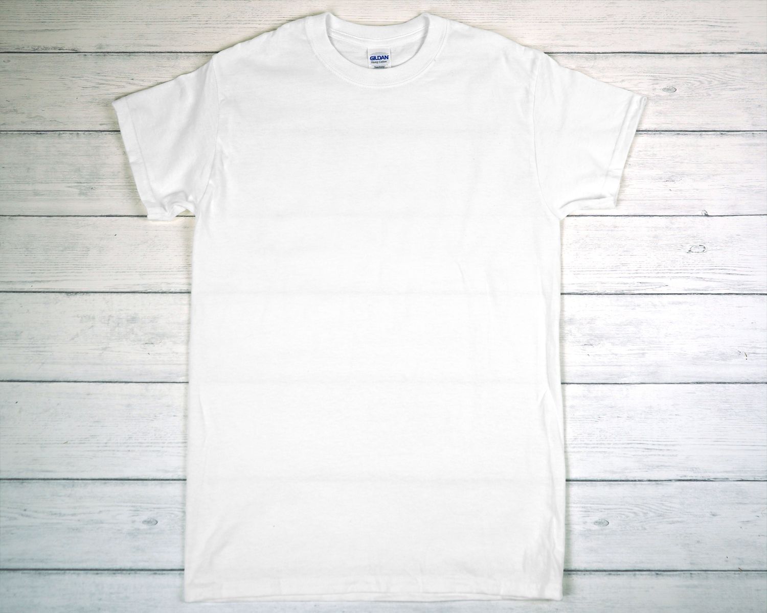 CUSTOM PRINTED GILDAN T-SHIRT White