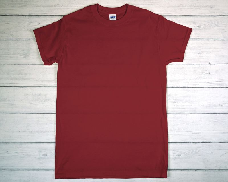 CUSTOM PRINTED GILDAN T-SHIRT Garnet
